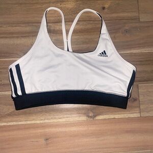 Adidas, black and white reversible sports bra